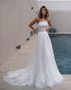 sequin wedding gown