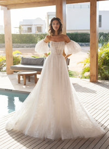  wedding dresses with puffed sleeves