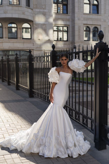  wedding dress mermaid with train