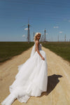 Ball gown wedding dress plus size_Tulle ball gown wedding dress_Ball gown wedding dress with long train