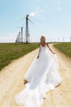 Ball gown wedding dress with bling