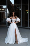 Ball gown wedding dress with long sleeves