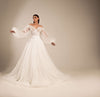 Ball gown wedding dress with sleeves
