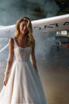 Bohemian grove_White sparkly wedding dress