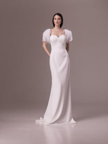  Cap sleeve wedding dress