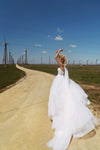 Corset ball gown wedding dress