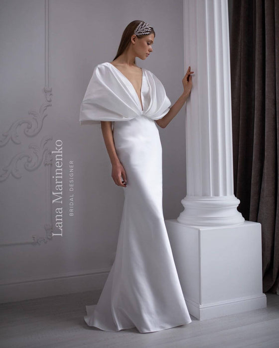 Elegant Satin Wedding Dress