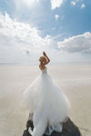 Tulle ball gown wedding dress