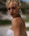 Chantilly lace wedding dress_Lace corset wedding dress