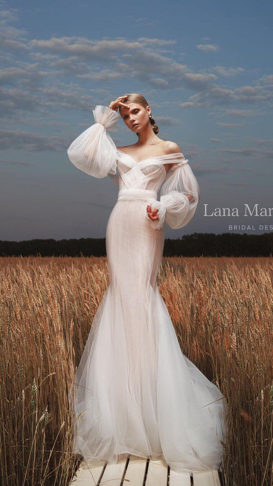 Ethereal Mermaid Wedding Dress Lana Marinenko Helen