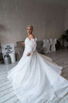 Plus size simple wedding dress