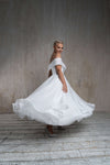 Plus size white maxi dress