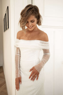  Princess long sleeve wedding dress