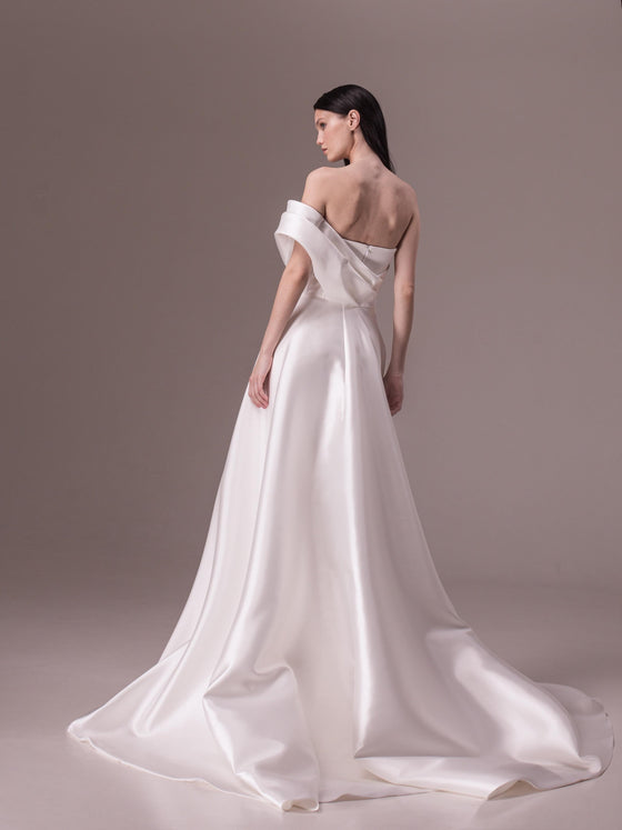 Satin Wedding Dresses A Line