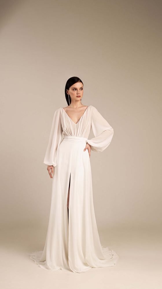 Simple Wedding Dresses With Long Sleeves