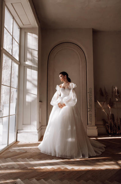 Lana Marinenko Darsia Gown Wedding Roof