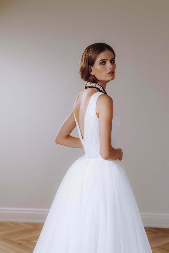 Tulle Gowns With Sleeves