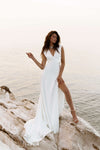 V Neck Wedding Dress