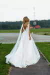 Wedding Dresses Open Back_V-neck wedding dress