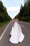 Wedding Dress with Open Back