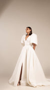 Wedding Dress with Puff Sleeves
