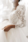 Wedding dresses with sleeves and lace