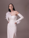 White Off The Shoulder Wedding Dress