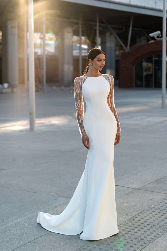 White Wedding Dresses With Sleeves