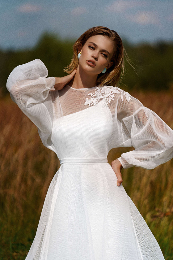 White bohemian dress_Bohemian wedding style dresses