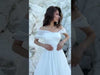 Off the Shoulder A-Line Wedding Dress Romanova Atelier Sunset